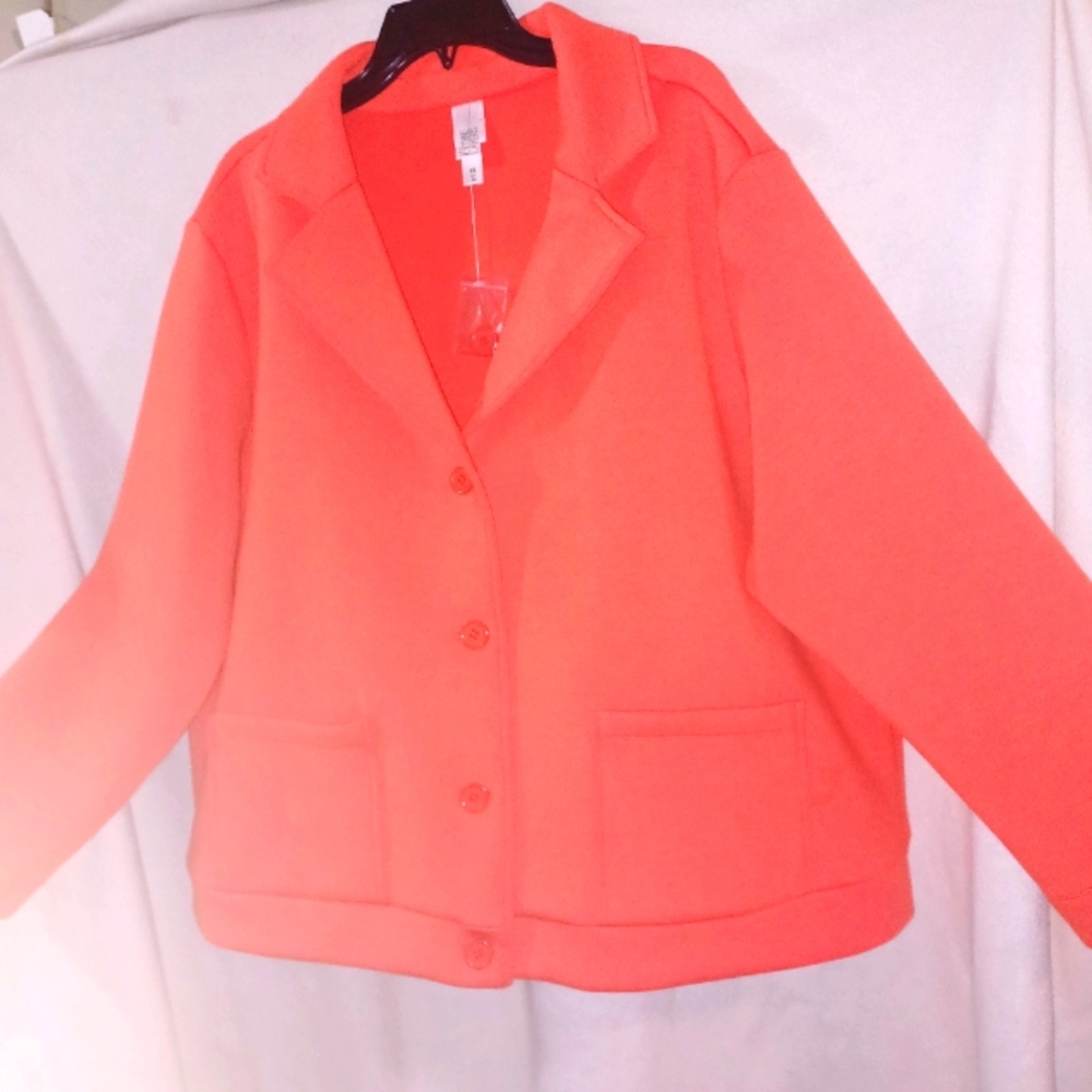 Wynne Layers Orange 2X Blazer
